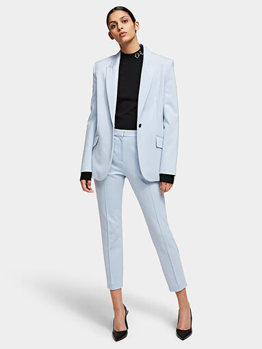 Black punto trousers with branded tapes - 5