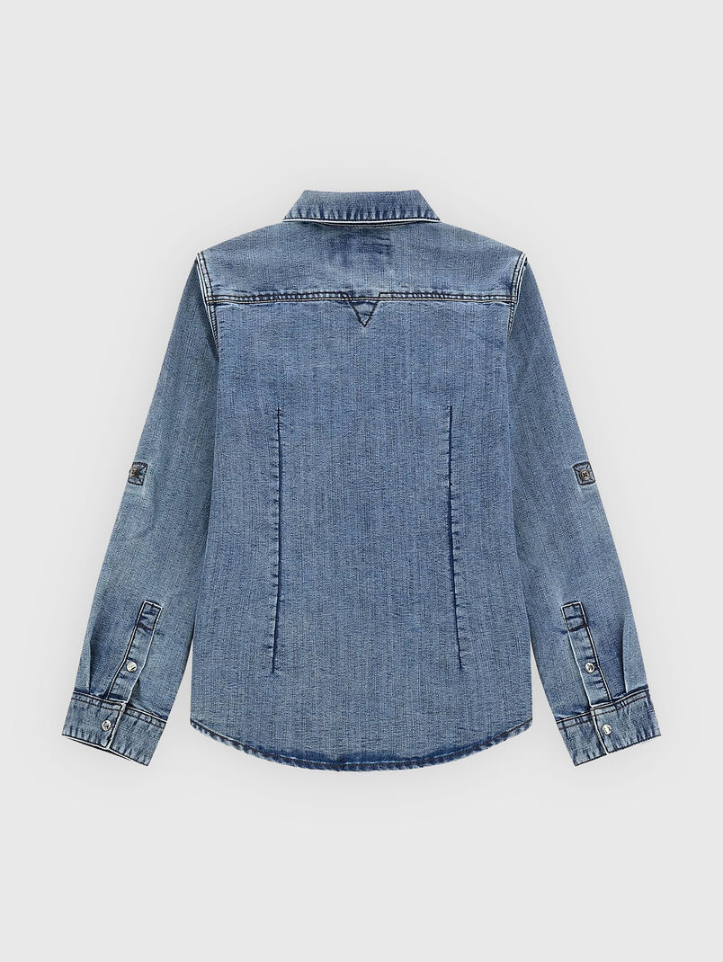 Denim shirt with pockets - 2