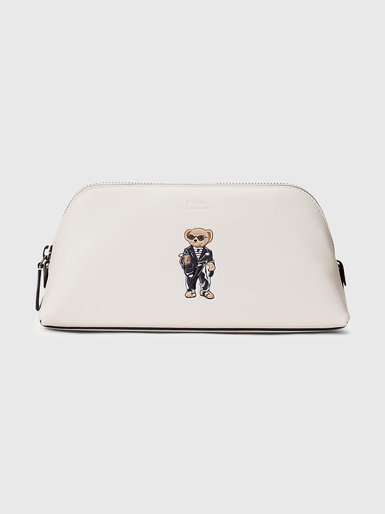 Leather briefcase with Polo Bear motif brand POLO RALPH LAUREN