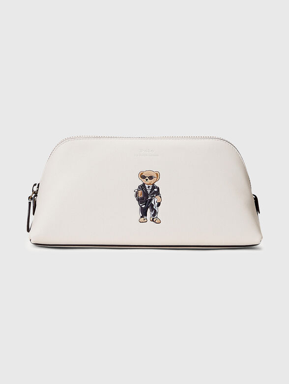 Leather briefcase with Polo Bear motif - 1