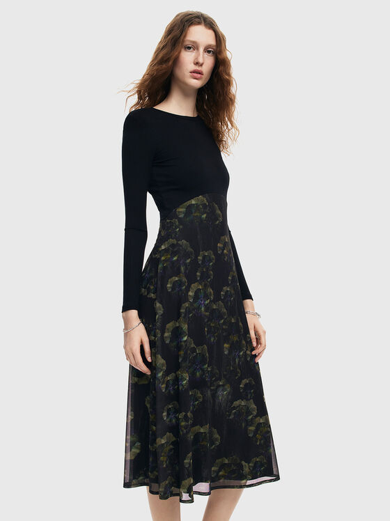 DARK PENSEE dress with contrast design - 1