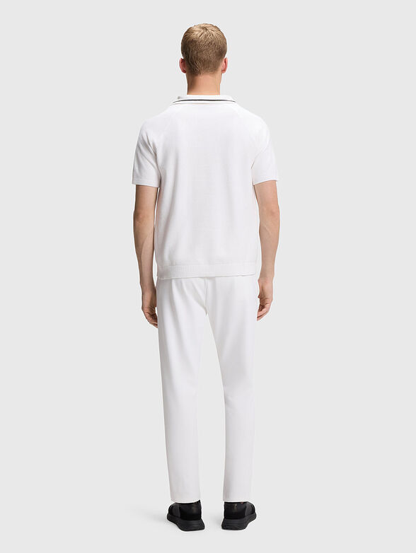 Short sleeved cotton sweater - 3