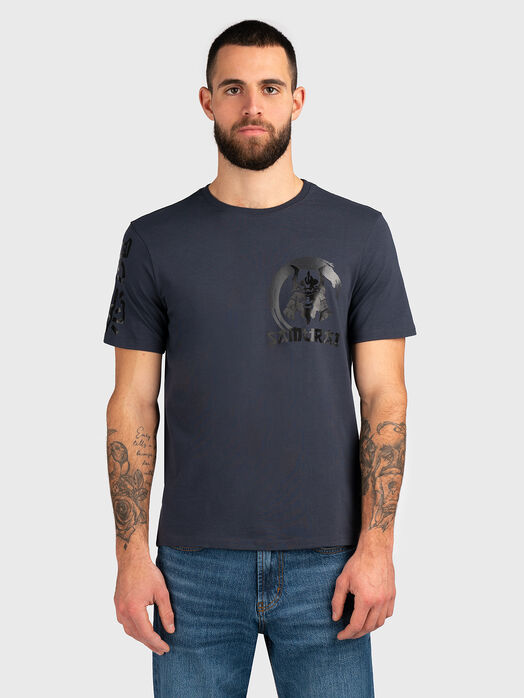 TS163 grey t-shirt with print