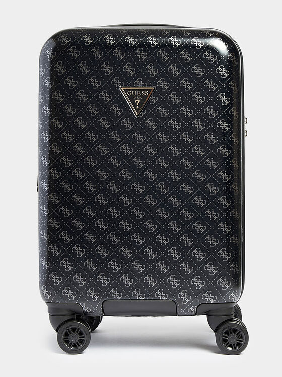 Черен куфар JESCO с 4G лого принт - 1