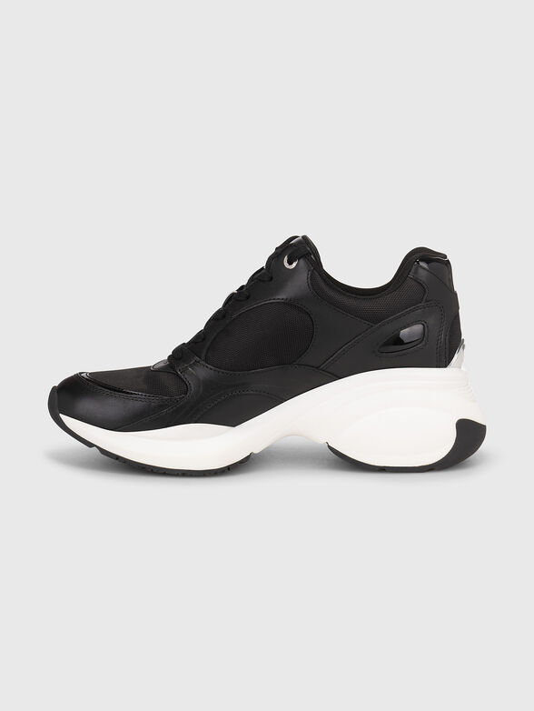 Black sneakers with logo  - 4