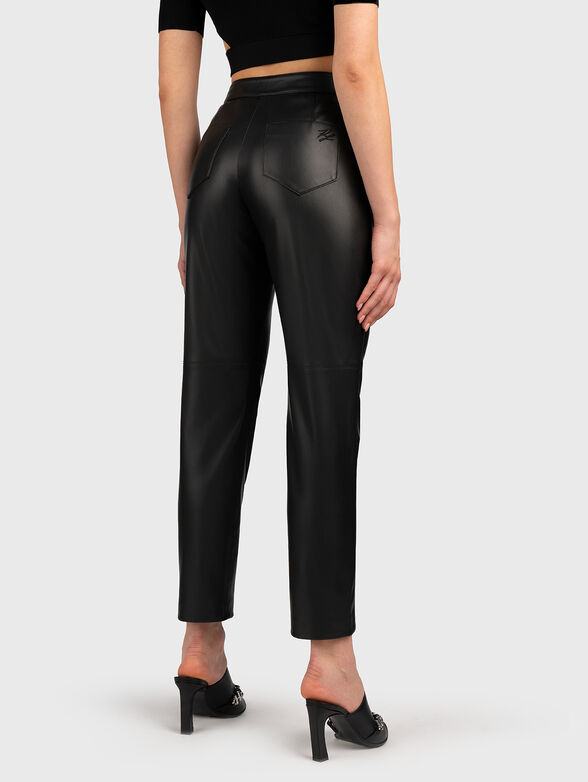 Black eco leather trousers - 1