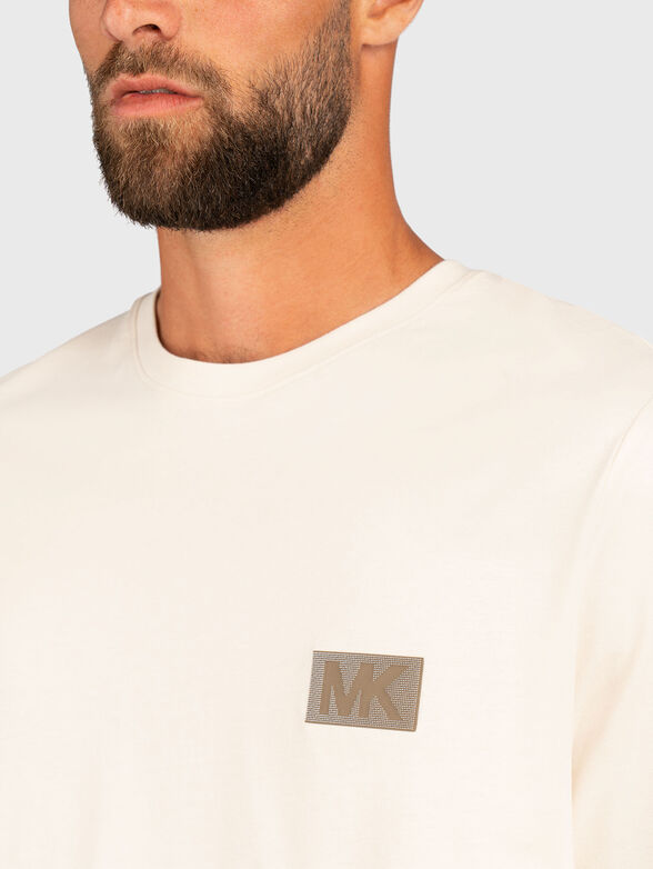 Cotton T-shirt with accent back - 4