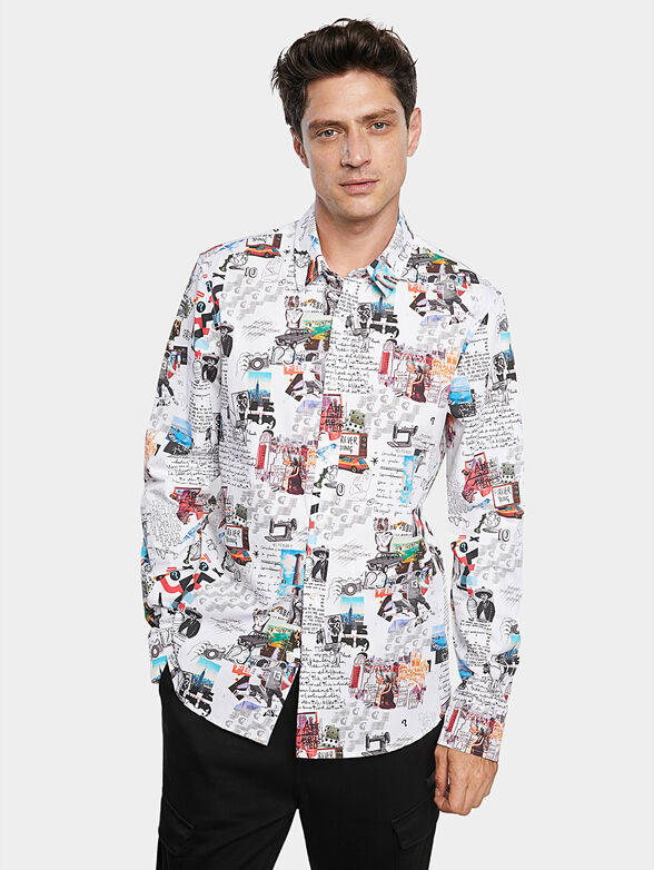 ABELARDO Shirt with art print  - 1
