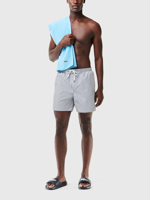 Striped beach shorts - 4