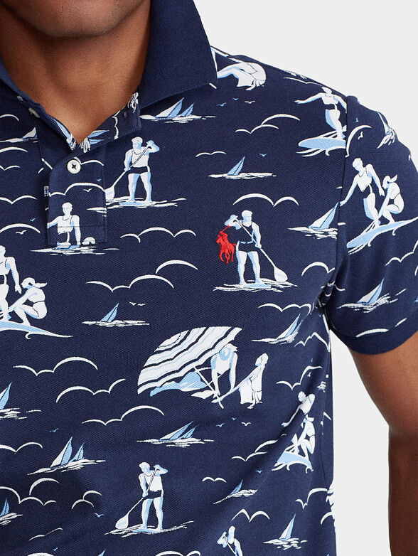Polo-shirt with marine motifs - 3