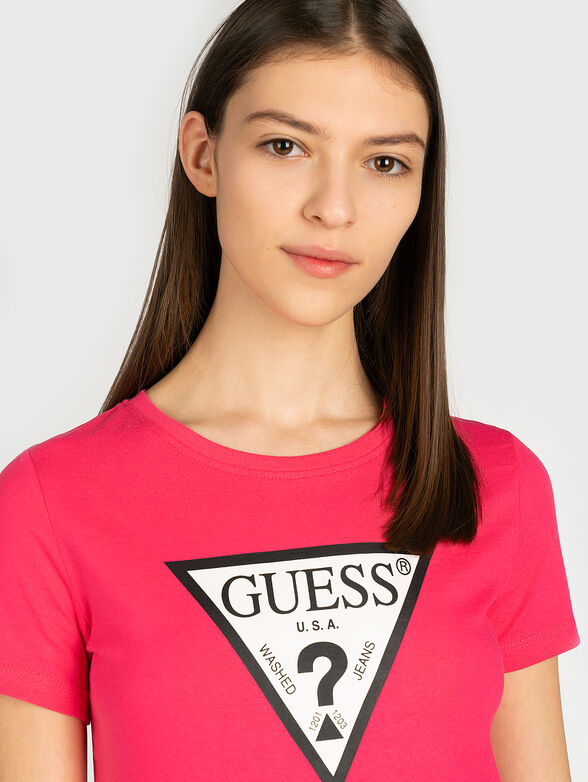 Printed T-shirt in black - 1