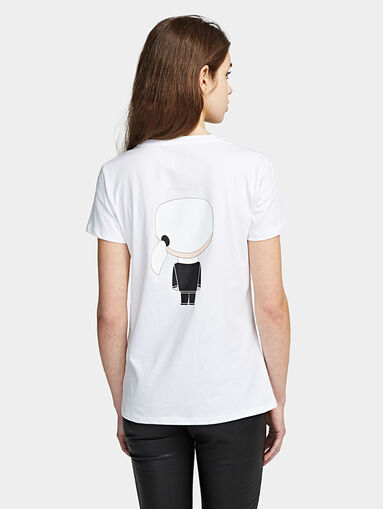 IKONIK Black T-shirt with maxi logo print - 4