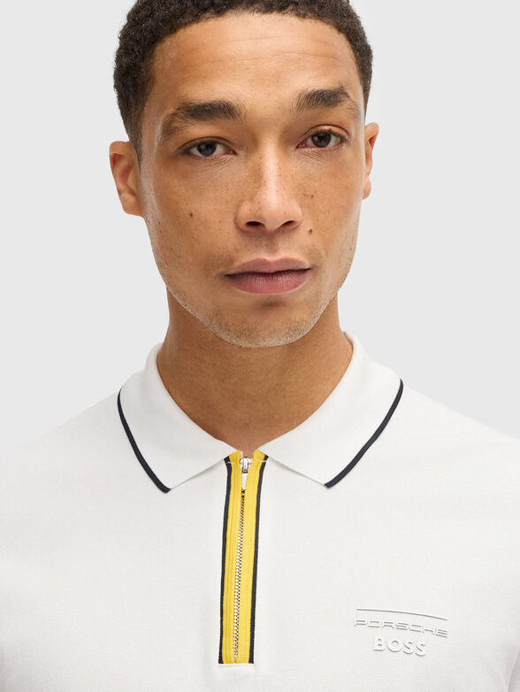 Polo shirt with short sleeves and logo - 4