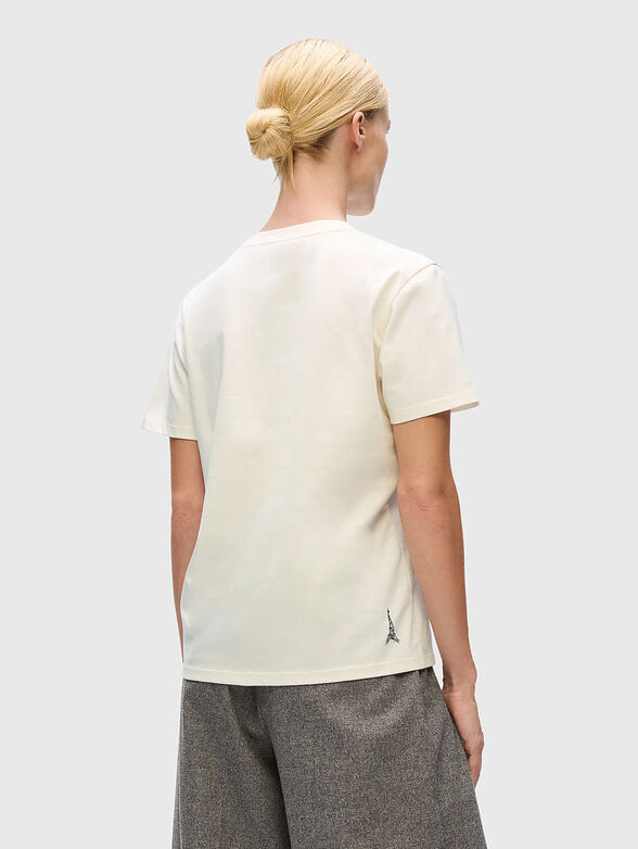 Black organic cotton T-shirt with print - 3