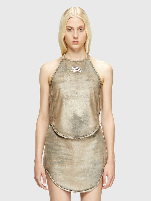 DE-BRENDA-S top with accent logo
