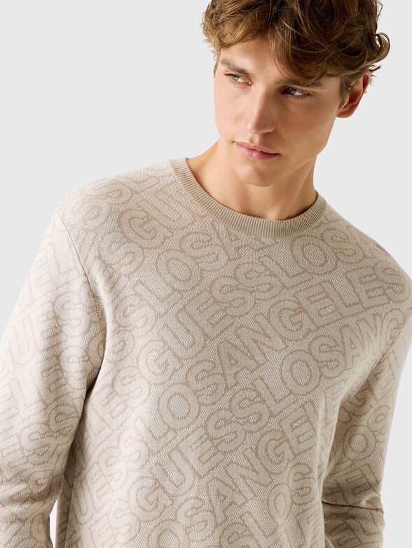 Jacquard logo sweater - 4