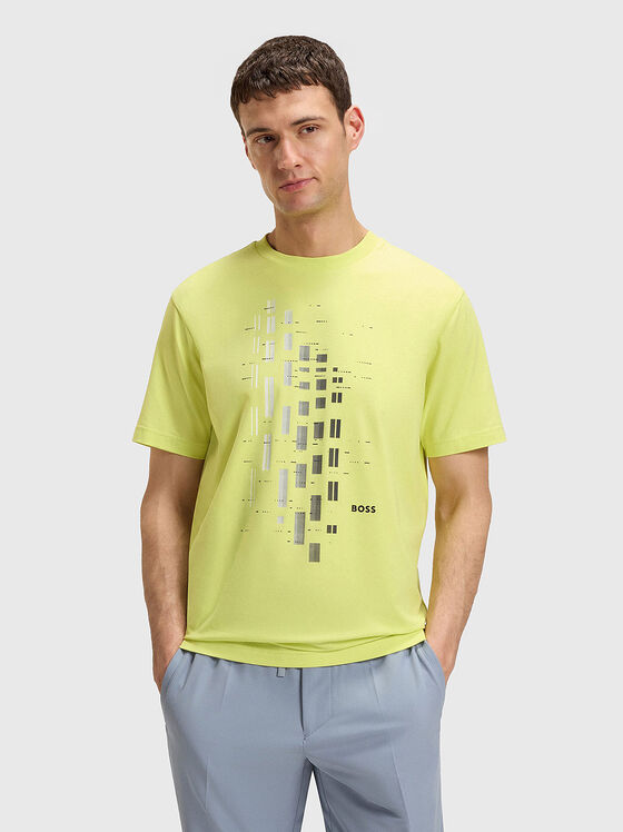 Cotton T-shirt with print - 1