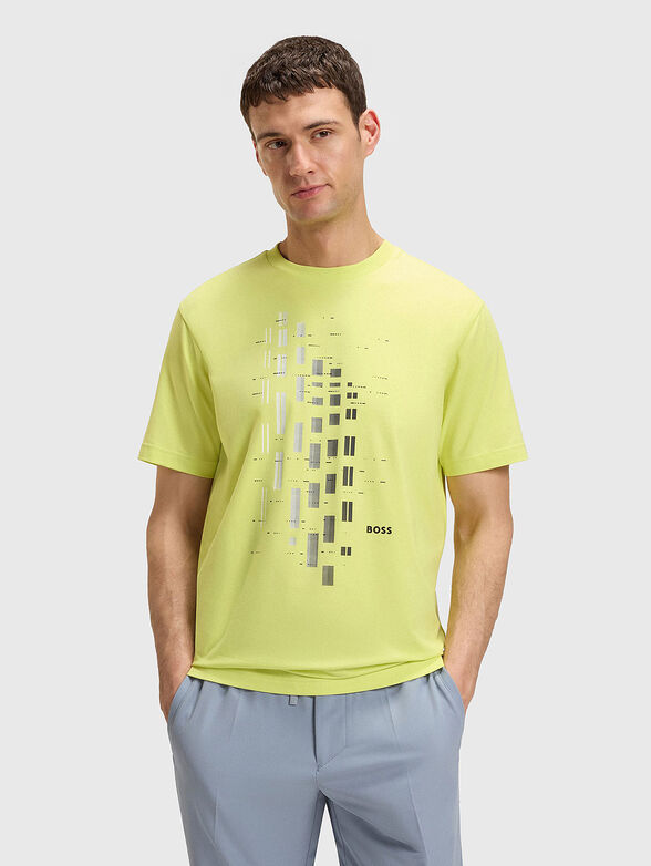 Cotton T-shirt with print - 1