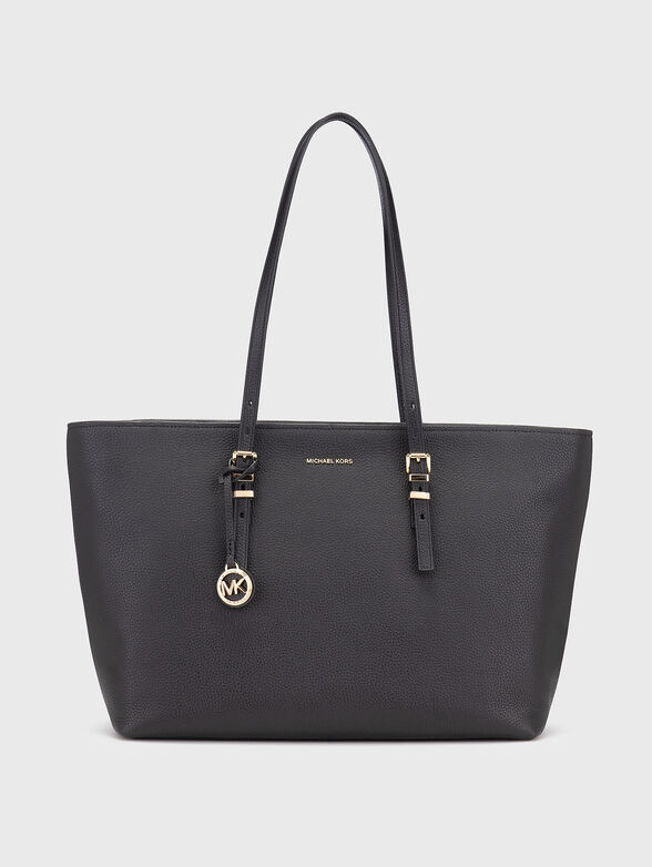 Large leather bag with logo - 1