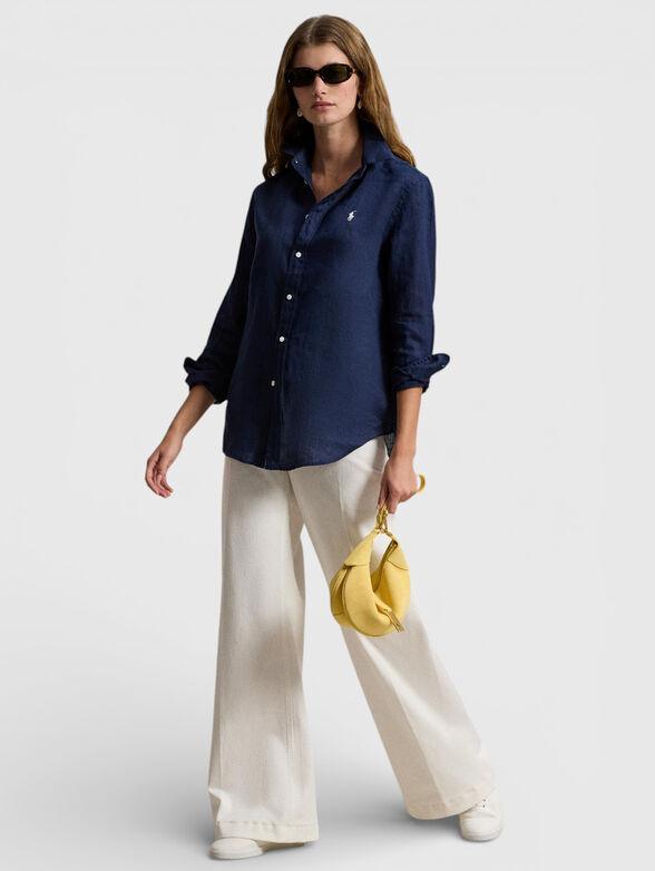 Long-sleeved linen shirt - 2