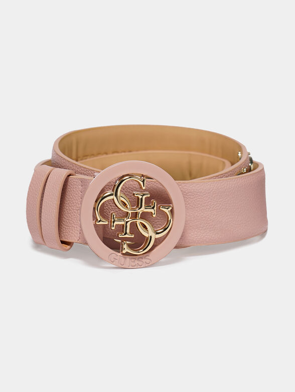 Pink belt with logo details - 1