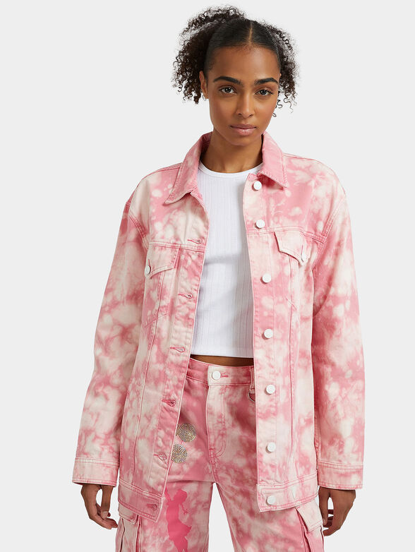 LANEY denim jacket with art detail on the back - 1