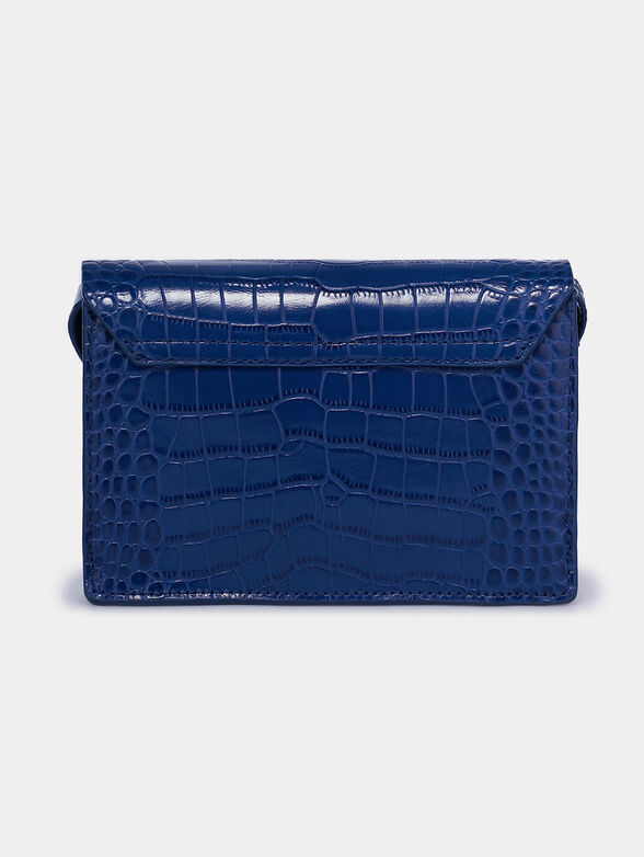 Blue crossbody bag with animal print - 3