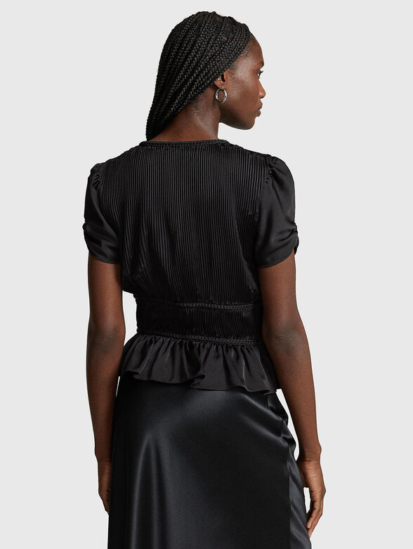 Short sleeve black blouse NYA  - 3