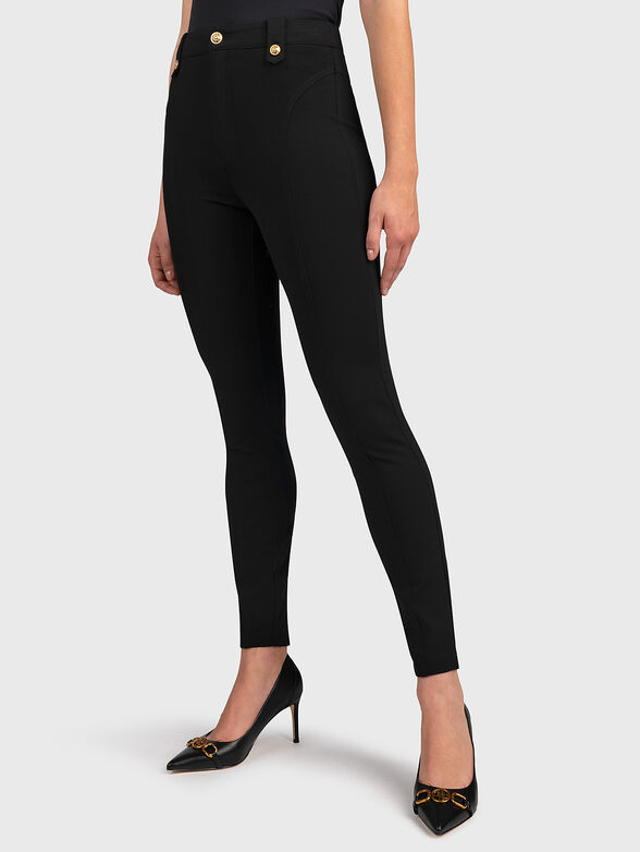 Black pants with gold buttons - 1