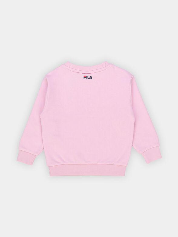 Pink sweatshirt with logo print - 2