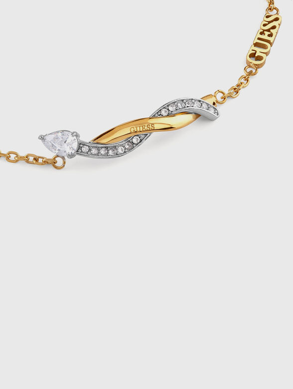 TWIST bracelet with rhinestones - 2