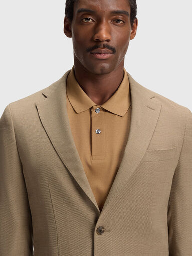 P-HANRY slim wool blend jacket - 4