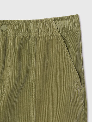 Straight Fit Velour Pants - 3