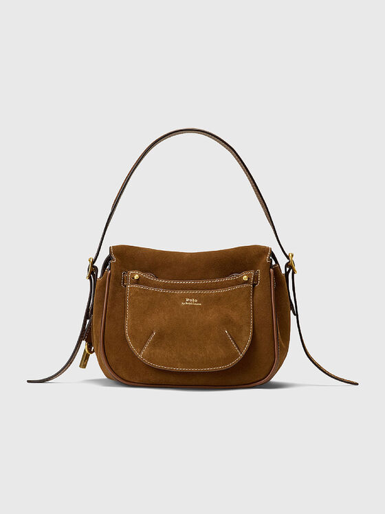 Suede bag with long handle - 1
