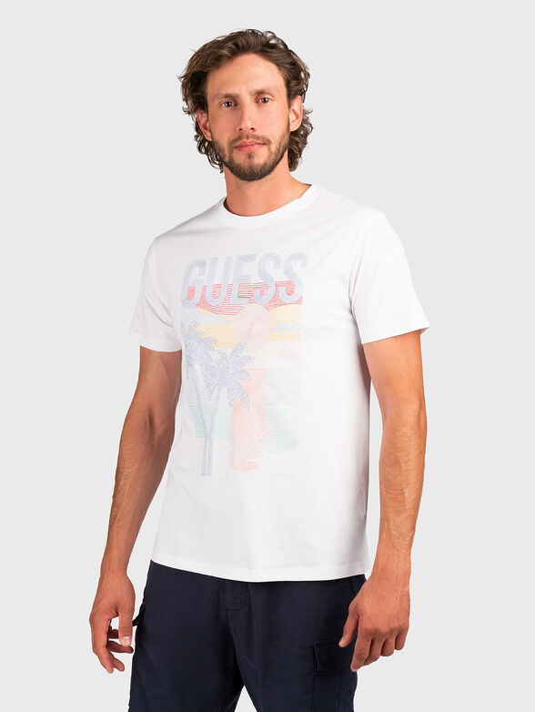 White T-shirt with print - 1