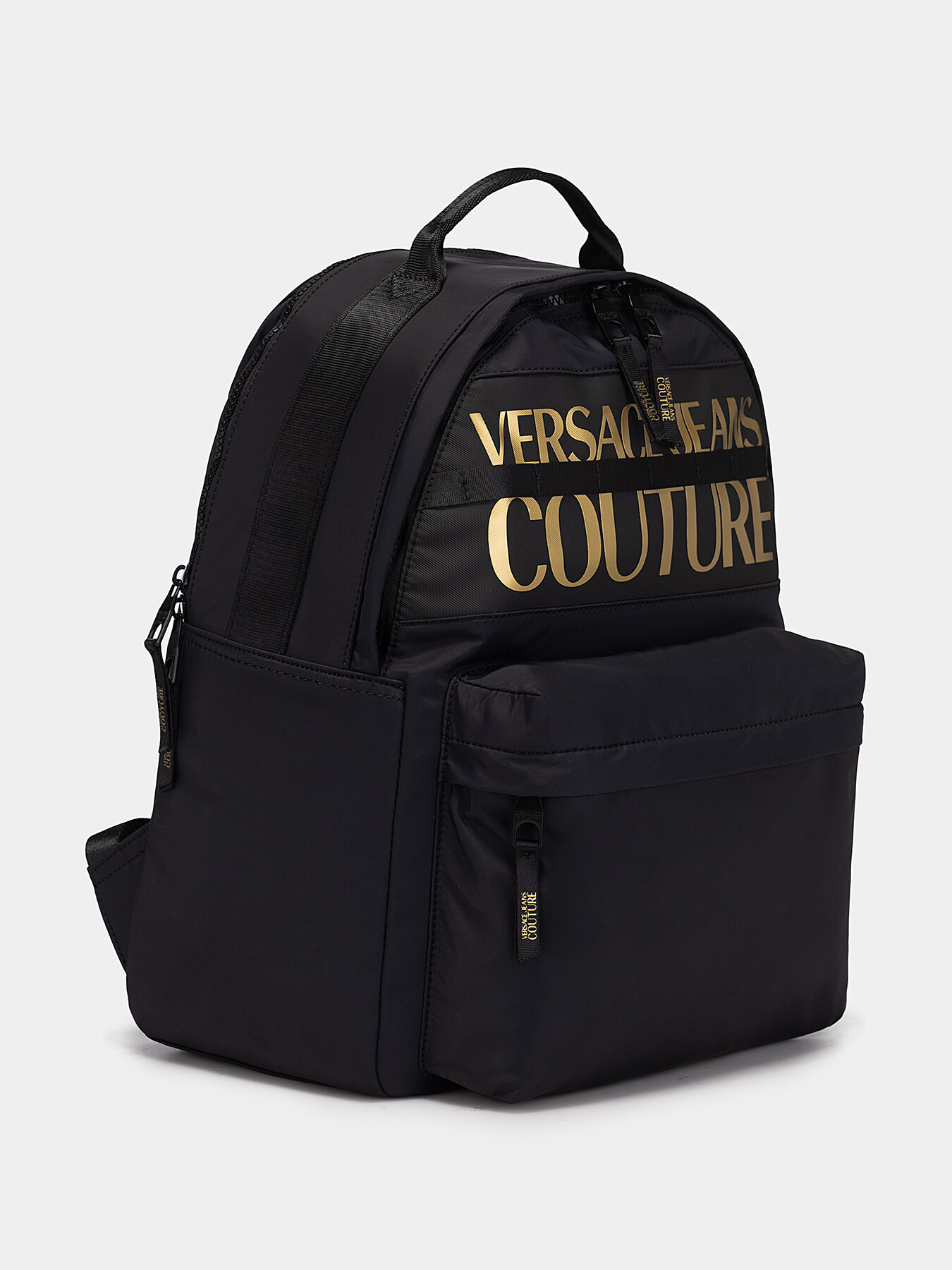 ☆未使用級☆ VERSACE ナイロン バックパック ブラック Backpack with logo detail brand VERSACE JEANS COUTURE
