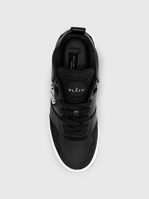 Shoes in black with croco detail - 4