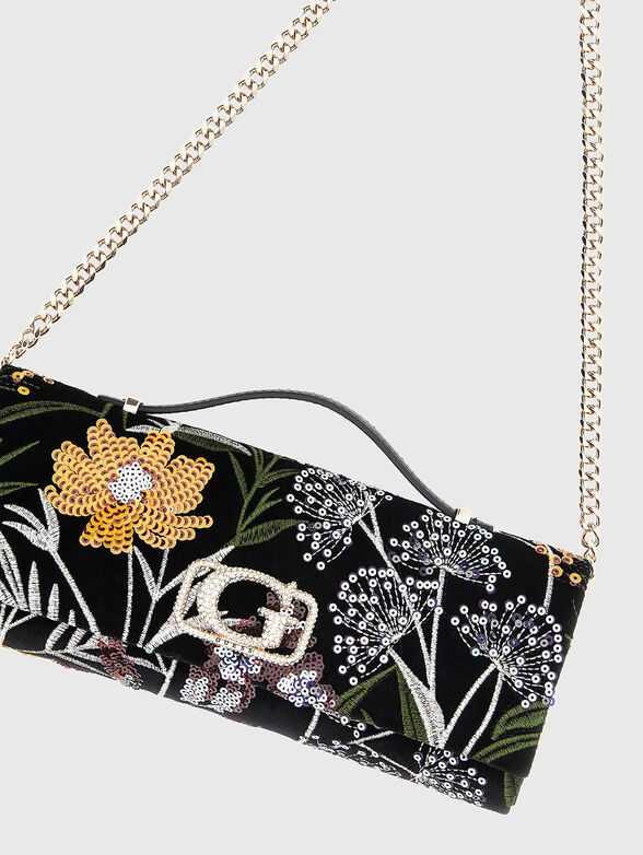 ZALINA clutch with floral motifs - 3