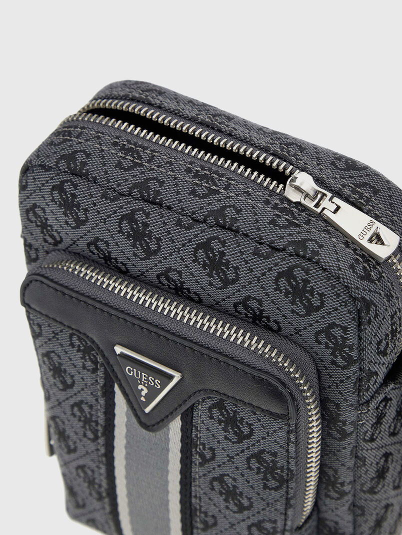 Crossbody bag with monogram print - 3