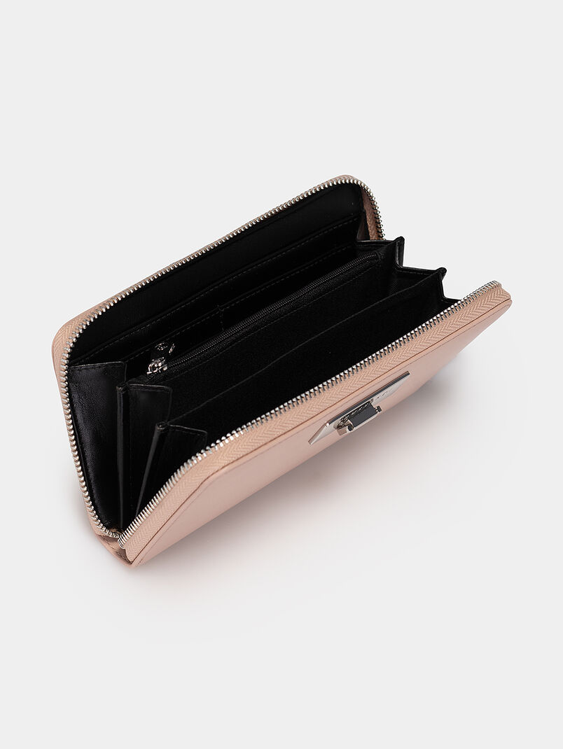 Wallet with metal logo detail - 3