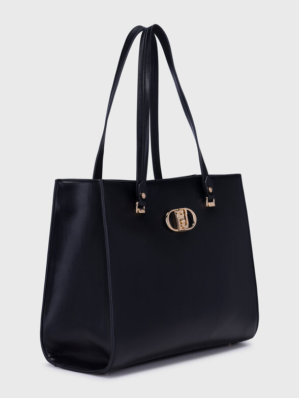 Eco leather bag with logo detail - 4