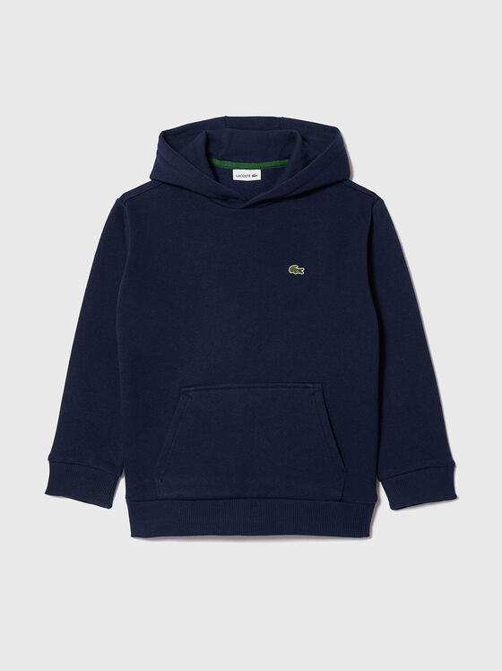 Dark blue sweatshirt with logo  - 1