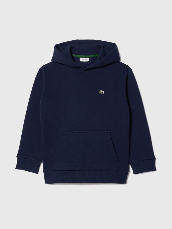 Dark blue sweatshirt with logo  - 1