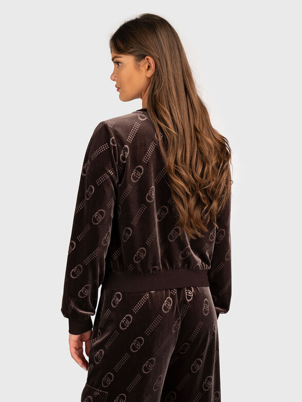 Brown sweatshirt with monogram - 3