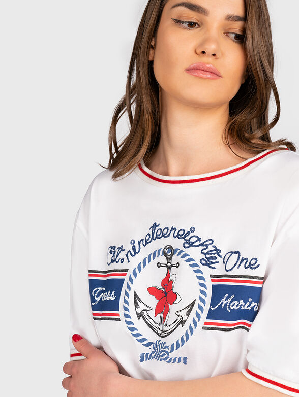 MARINA blouse with accent lacing - 4