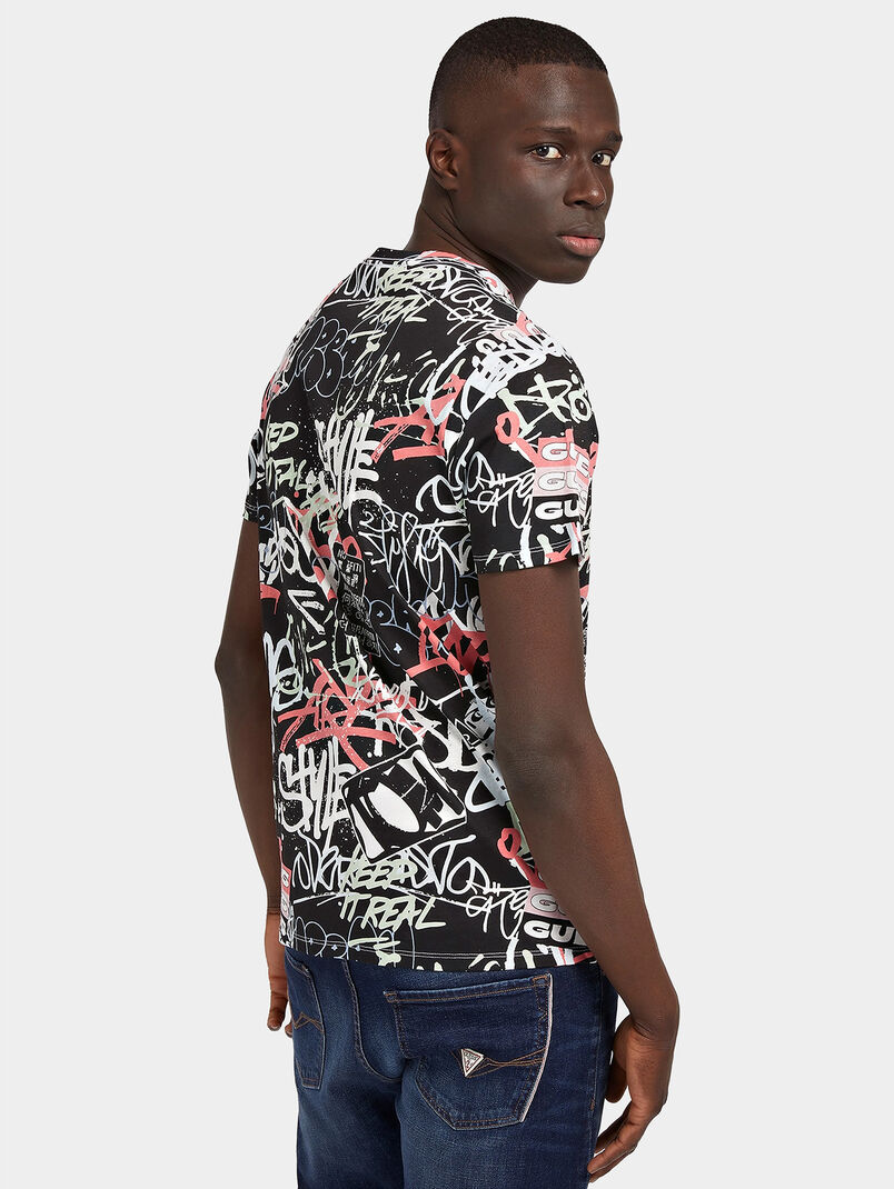 STREET T-shirt with graffiti print - 3