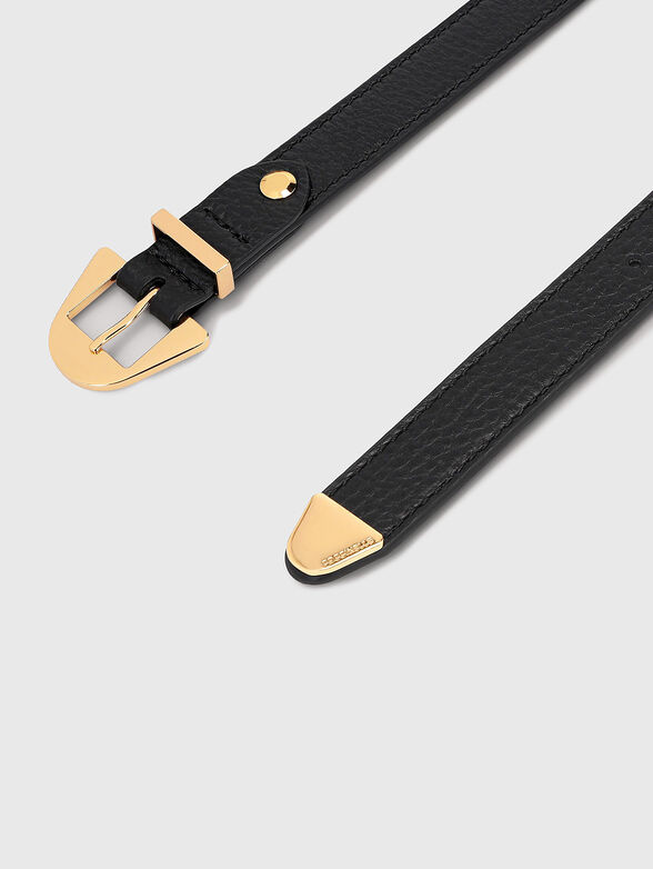 ALEGORIA belt in black with gold accents - 2
