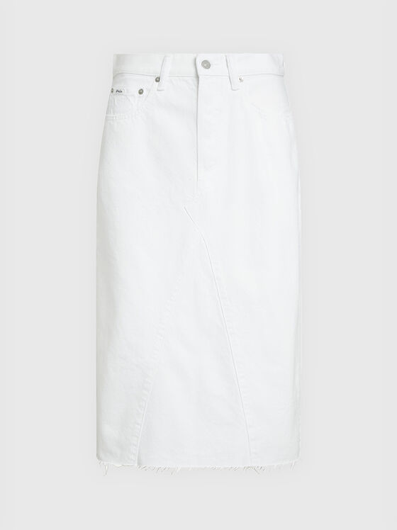 White denim skirt - 1
