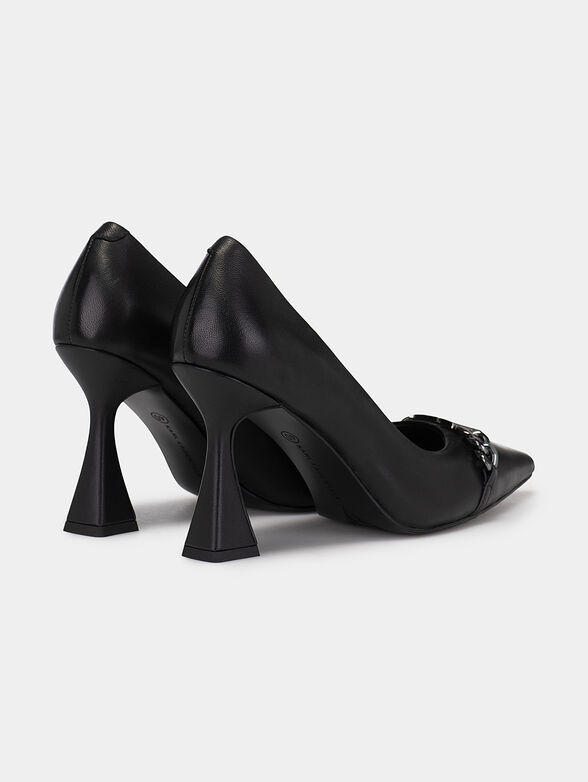 DEBUT KL CHAIN COURT black heeled shoes - 3