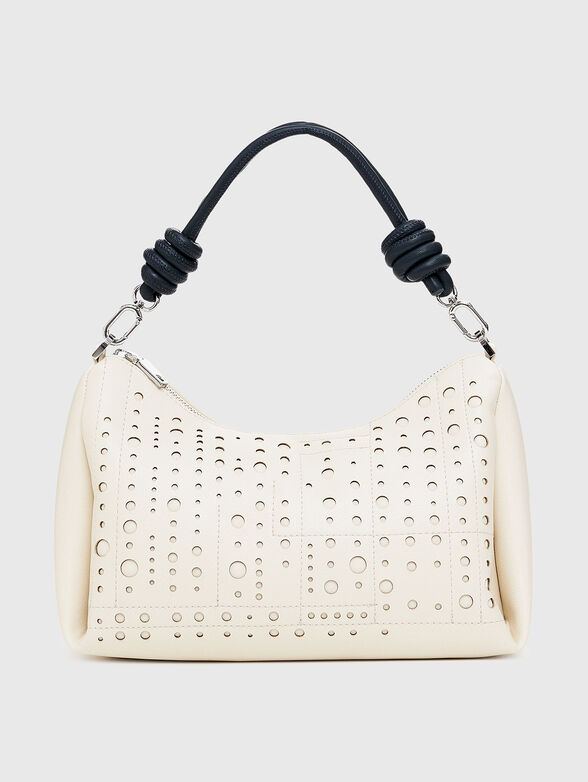 Bag with perforations and contrasting handle - 1